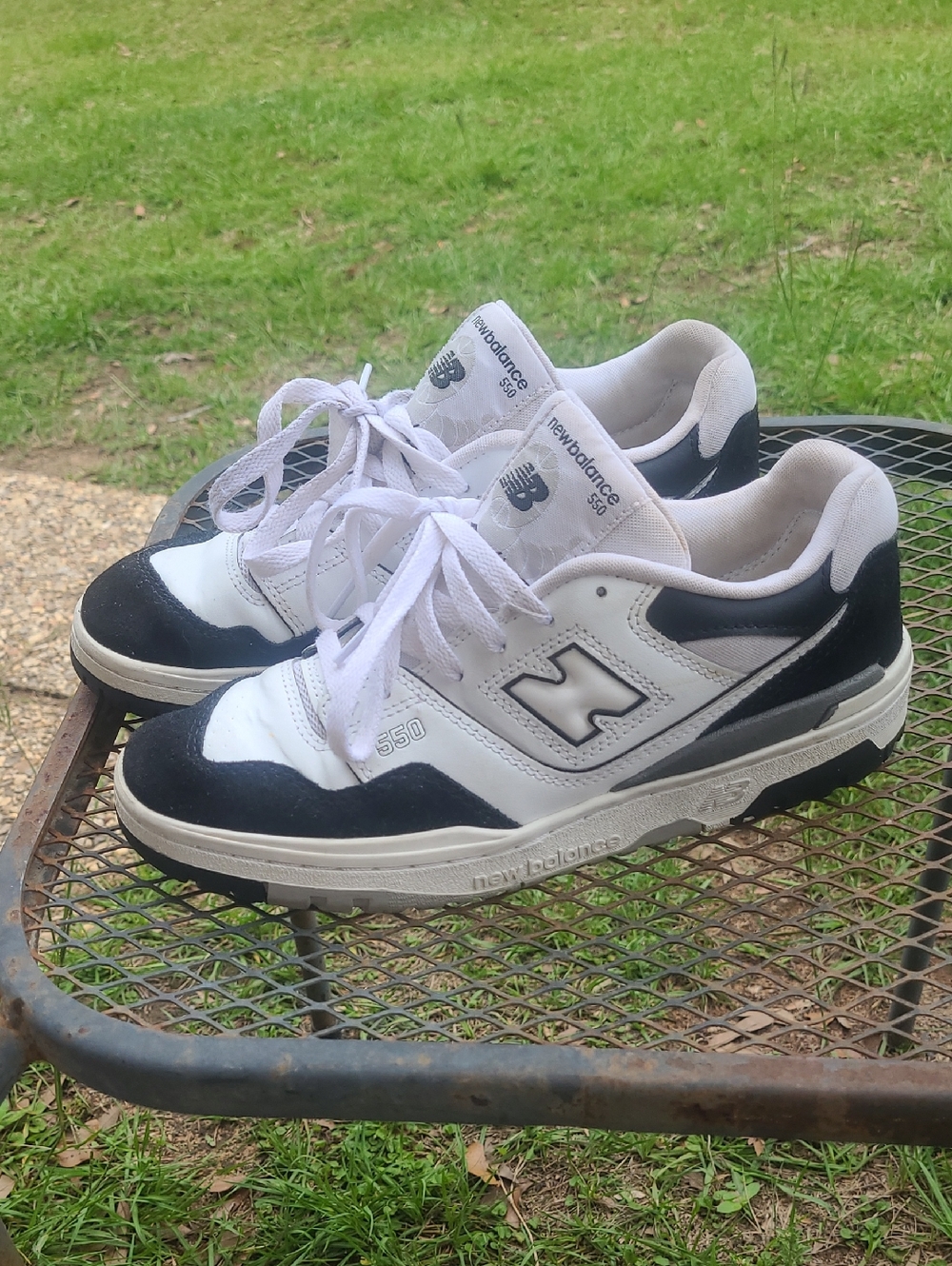 New Balance 550 Men's White and Black Sneakers